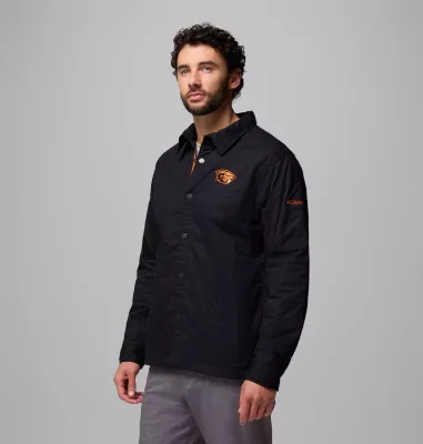 Columbia Men's Collegiate Campus Roam™ Quilted Shirt Jacket - Oregon State OSU - Black