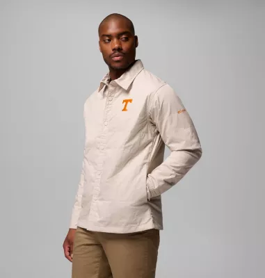 Columbia Men's Collegiate Campus Roam™ Quilted Shirt Jacket - Tennessee UT - Dark Stone