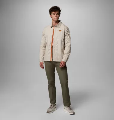 Columbia Men's Collegiate Campus Roam™ Quilted Shirt Jacket - Texas TEX - Dark Stone