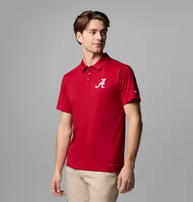 Columbia Men's Collegiate Fair Catch™ Polo - Alabama ALA - Red Velvet