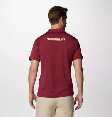 Columbia Men's Collegiate Fair Catch™ Polo - Florida State FSU - Cabernet