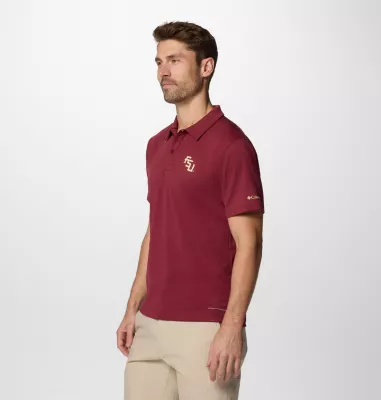 Columbia Men's Collegiate Fair Catch™ Polo - Florida State FSU - Cabernet