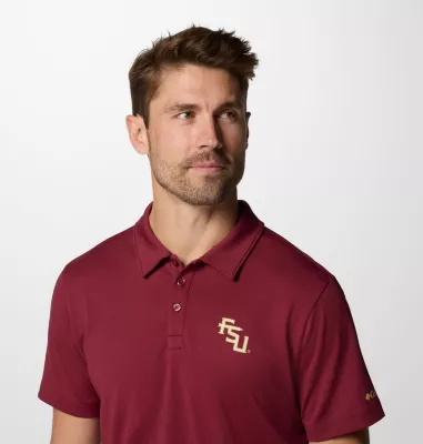 Columbia Men's Collegiate Fair Catch™ Polo - Florida State FSU - Cabernet