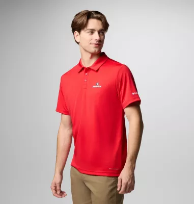 Columbia Men's Collegiate Fair Catch™ Polo - Georgia UGA - Bright Red