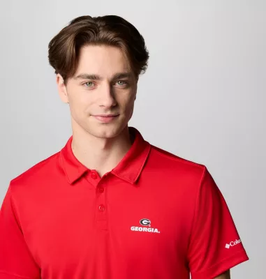 Columbia Men's Collegiate Fair Catch™ Polo - Georgia UGA - Bright Red
