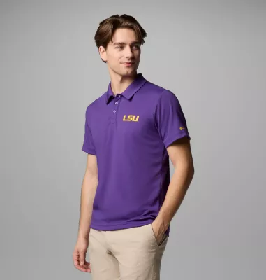 Columbia Men's Collegiate Fair Catch™ Polo - LSU LSU - Vivid Purple