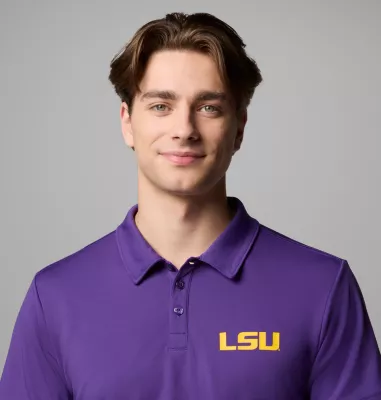Columbia Men's Collegiate Fair Catch™ Polo - LSU LSU - Vivid Purple
