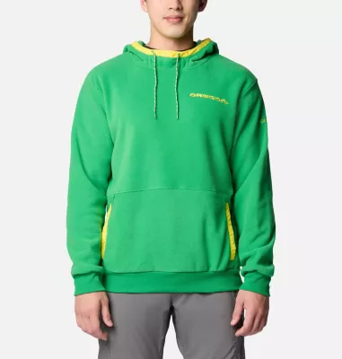 columbia Men's Collegiate Flanker™ Fleece Hoodie - Oregon UO - Fuse Green