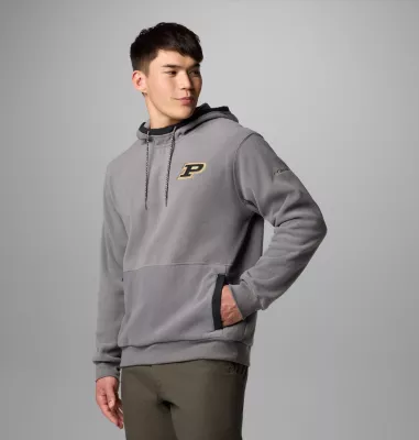 Columbia Men's Collegiate Flanker™ Fleece Hoodie - Purdue PD - City Grey