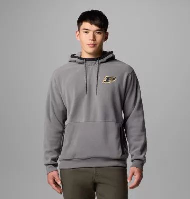 columbia Men's Collegiate Flanker™ Fleece Hoodie - Purdue PD - City Grey