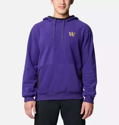 columbia Men's Collegiate Flanker™ Fleece Hoodie - Washington UW - UW Purple