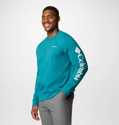 Columbia Men's Columbia Trek™ Crew Sweatshirt River Blue CSC Sleeve Logo