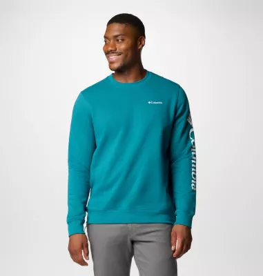 columbia Men's Columbia Trek™ Crew Sweatshirt River Blue CSC Sleeve Logo