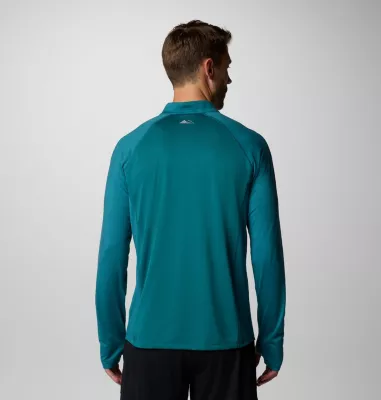 Columbia Men's Endless Trail™ Half Zip Mesh Long Sleeve Shirt River Blue