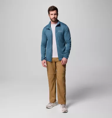 Columbia Men's Essential Hike™ Grid Fleece Full Zip Jacket - Tall Everblue