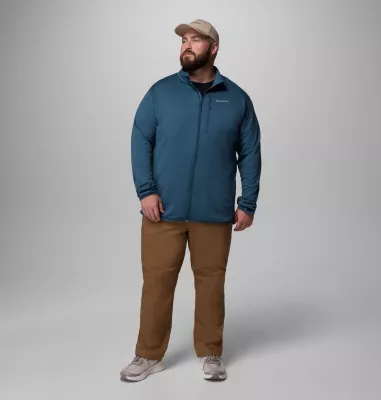 Columbia Men's Essential Hike™ Grid Fleece Full Zip Jacket - Big Everblue