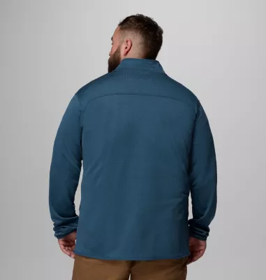 Columbia Men's Essential Hike™ Grid Fleece Full Zip Jacket - Big Everblue