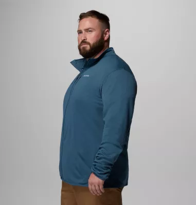 Columbia Men's Essential Hike™ Grid Fleece Full Zip Jacket - Big Everblue