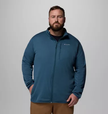 columbia Men's Essential Hike™ Grid Fleece Full Zip Jacket - Big Everblue