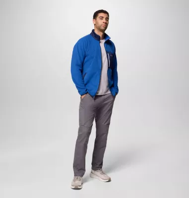 Columbia Men's Fast Trek™ Overlay Full Zip Fleece Jacket Mtn Blue Coll Navy