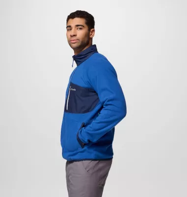 Columbia Men's Fast Trek™ Overlay Full Zip Fleece Jacket Mtn Blue Coll Navy