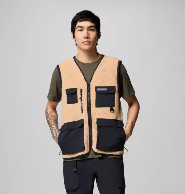 Columbia Men's Granite Point™ Convertible Fleece Vest Jacket Canoe Black