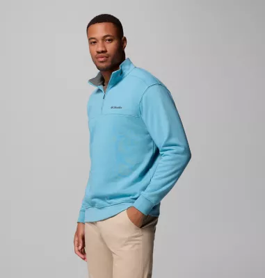 Columbia Men's Hart Mountain™ II Half Zip Sweatshirt - Tall Vintage Blue Heather