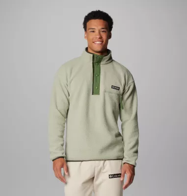 columbia Men's Helvetia™ II Half Snap Fleece Pullover Safari