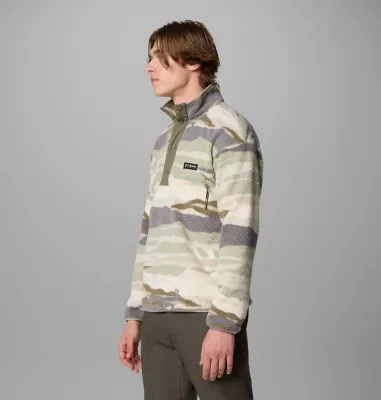Columbia Men's Helvetia™ II Printed Half Snap Printed Fleece Pullover