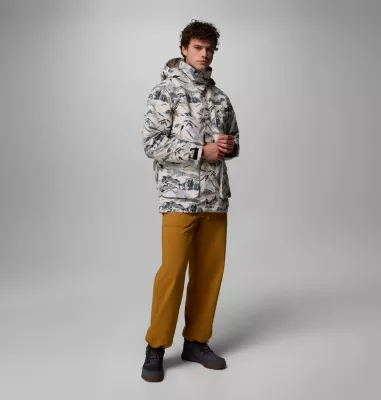 Columbia Men's High Cascades™ Interchange Reversible Bomber Jacket Dark Stone Skylines