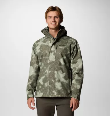 columbia Men's Hikebound™ II Printed Jacket Stone Green Cracked Earth Print