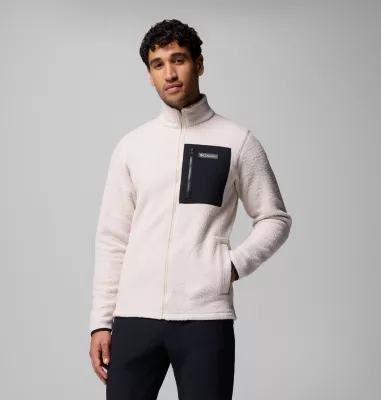 columbia Men's Jasper Ridge™ Pebbled Full Zip Fleece Dark Stone Black