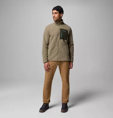 Columbia Men's Jasper Ridge™ Pebbled Full Zip Fleece - Tall Stone Green Greenscape