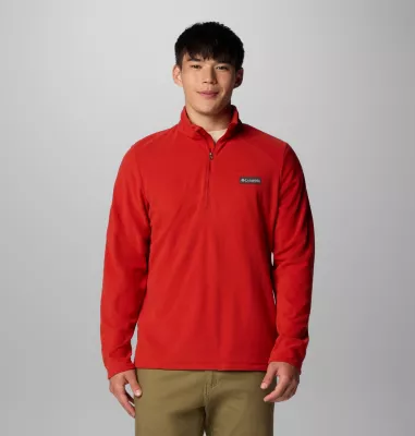 columbia Men's Lake Aloha™ Half Zip Fleece Pullover Sail Red