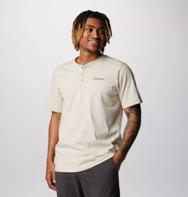 columbia Men's Landroamer™ Short Sleeve Henley II Dark Stone