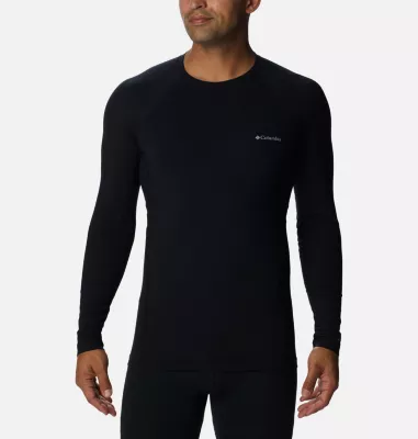 columbia Men's Midweight Baselayer Crew Shirt Black