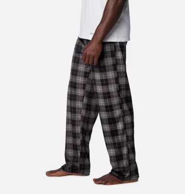 Columbia Men's Minky Fleece Pajama Pants City Grey Plaid
