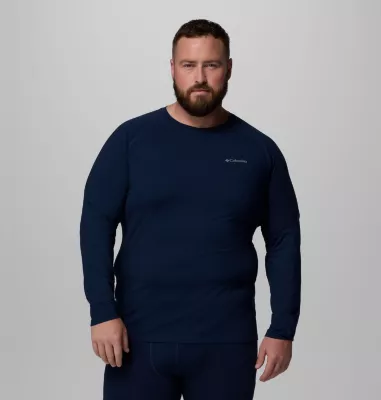 columbia Men's Omni-Heat™ Infinity Knit Long Sleeve Crew Shirt - Big Collegiate Navy