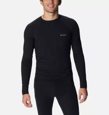 columbia Men’s Omni-Heat™ Midweight Baselayer Crew - Tall Black