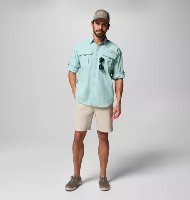 Columbia Men’s PFG Bahama™ II Long Sleeve Shirt - Tall Misty Jade