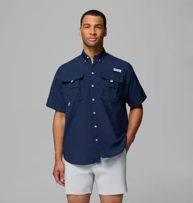 columbia Men’s PFG Bahama™ II Short Sleeve Shirt Collegiate Navy