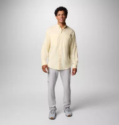 Columbia Men’s PFG Tamiami™ II Long Sleeve Shirt - Tall Lemon Wash