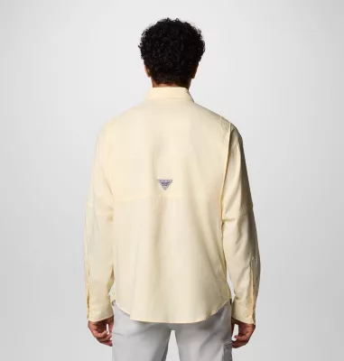 Columbia Men’s PFG Tamiami™ II Long Sleeve Shirt - Tall Lemon Wash