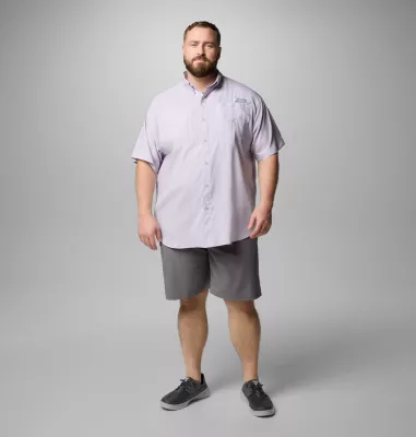 Columbia Men’s PFG Tamiami™ II Short Sleeve Shirt - Big Lavender Pearl