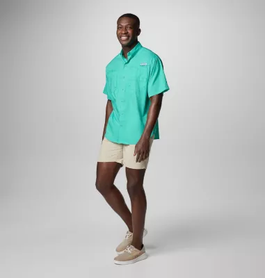 Columbia Men’s PFG Tamiami™ II Short Sleeve Shirt - Tall Glaze Green