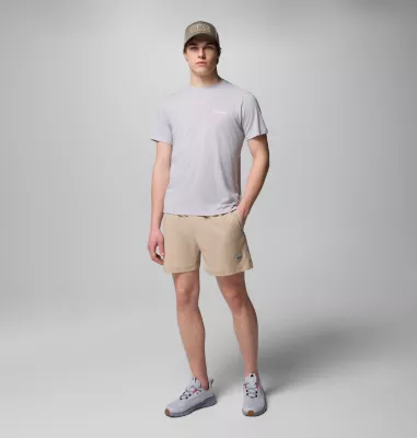 Columbia Men's PFG™ Diamond Fly Short Sleeve Tee Cool Grey Heather Topo Dorado