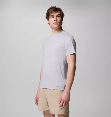 Columbia Men's PFG™ Diamond Fly Short Sleeve Tee Cool Grey Heather Topo Dorado