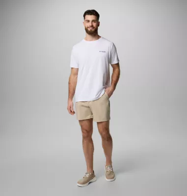 Columbia Men's PFG Uncharted™ Graphic T-Shirt White Heather PFG Catch My Drift