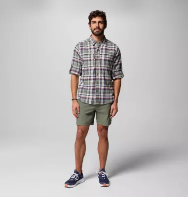 Columbia Men's PFG Wild Cast™ Flannel Shirt Cypress Backwater Tartan