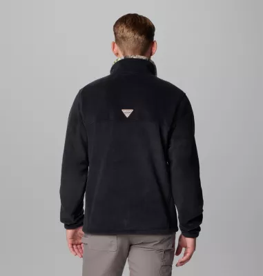 Columbia Men's PHG Fleece Jacket Black Timberwoods Camo